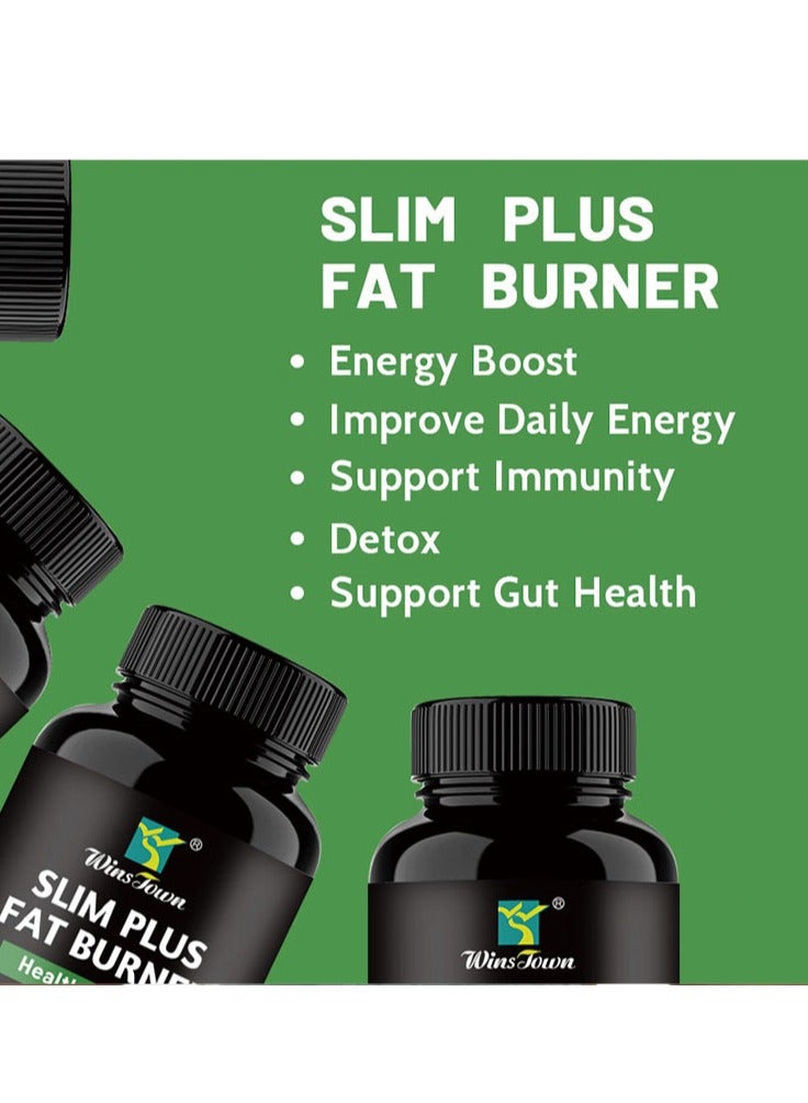 Wins Town 60 Tablets Slim Plus Fat Burner，Healthy Detox，Fat Burning，Wheight Loss  - Image 5