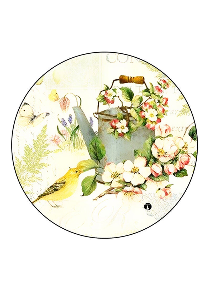 Flowers Printed Mouse Pad Multicolour