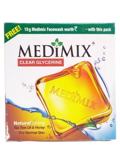Medimix Bathing Bar Clear Glycerine Natural Toning 3X100G Promo Pack  - Image 1