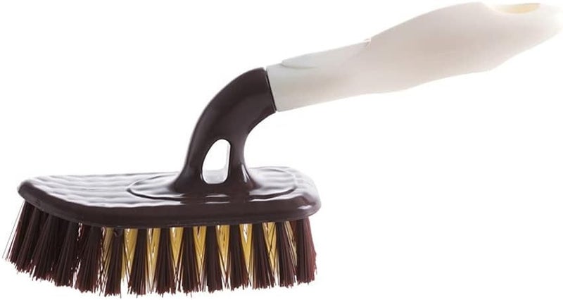 MVM Enterprise MVM Enterprise Tile Gap Cleaning Brush Floor Brush with Wooden Handle Cleaning Tool for Bathroom Toilet Window Household Cleaning Tool Household Brushing Laundry Brush for Washing Shoes (1 pcs)  - Image 1