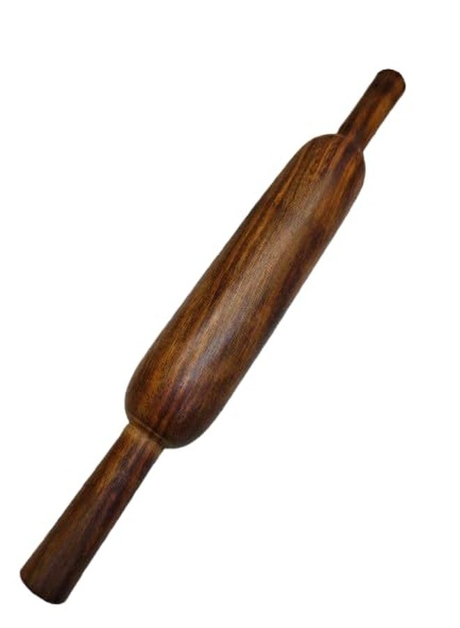 Harman Traders Premium Wooden Rolling Pin for Roti, Puri, Papad, Paratha | Smooth Non-Stick Belan for Kitchen | Natural Sheesham Wood Roti Roller | Durable & Easy Grip Handle | Handmade Chakla Belan Tool - Image 1