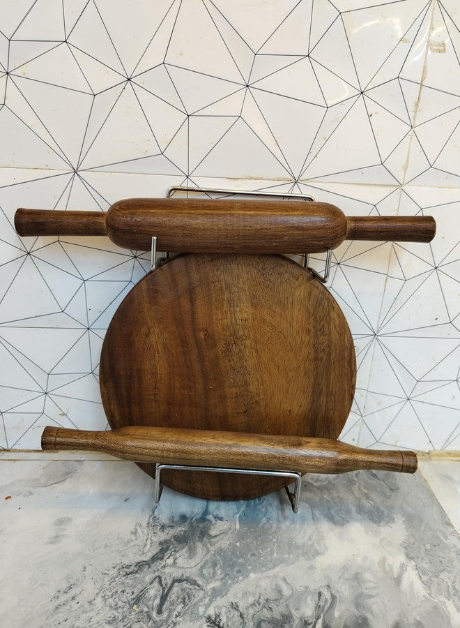 Harman Traders Premium Wooden Rolling Pin for Roti, Puri, Papad, Paratha | Smooth Non-Stick Belan for Kitchen | Natural Sheesham Wood Roti Roller | Durable & Easy Grip Handle | Handmade Chakla Belan Tool - Image 4