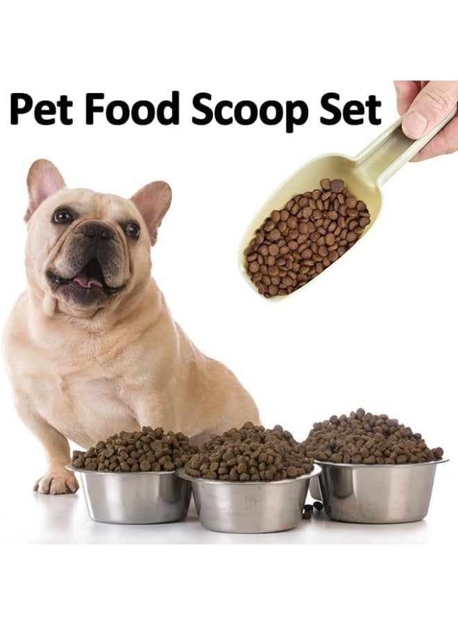 مجموعة من 3 مغارف بلاستيكية للثلج - مغارف مطبخ متعددة الاستخدامات للفشار وحبوب القهوة وطعام الحيوانات الأليفة ومكونات الخبز - Image 5