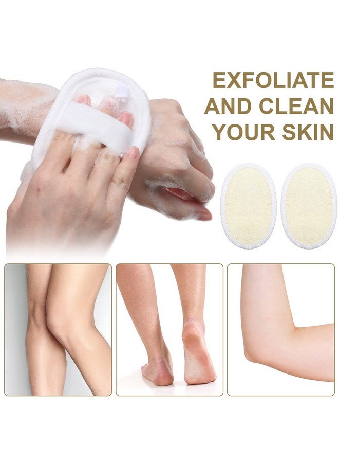 Meanplan 50 Pieces Exfoliating Loofah Pad Body Scrubber Bath Shower Loofah Sponge Pad Natural Exfoliating Scrubber Luffa Brush Close To Skin For Men Women Shower Bath And Spa - Image 5