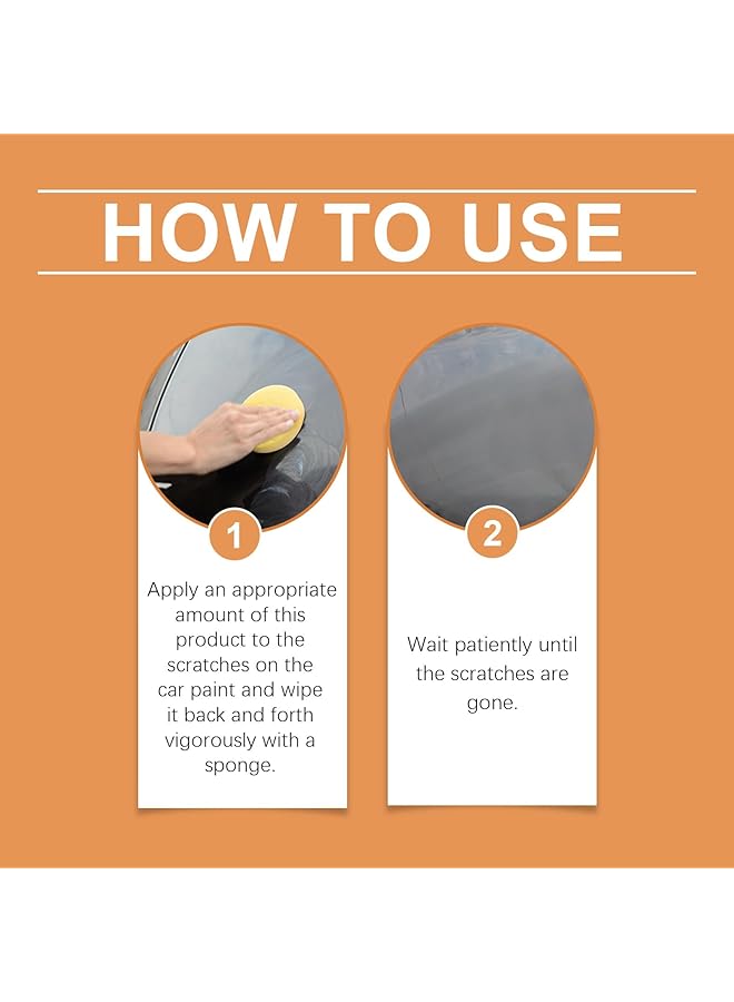 KASTWAVE Car Liquid Scratch Repair Kit, Paint Scratch Remover, Grinding & Polishing Restorer With Sponge For All Vehicles  - Image 5
