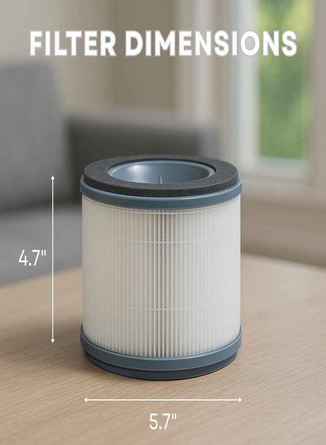 Nispira AP-T10 AP-T10FL 3-In-1 Activated Carbon True HEPA Filter Replacement For Homedics Air Purifier AP-T10-BK AP-T10-WT | Removes Smoke, Chemical VOCs, Odor, Pet Dander | 1 Pack - Image 2