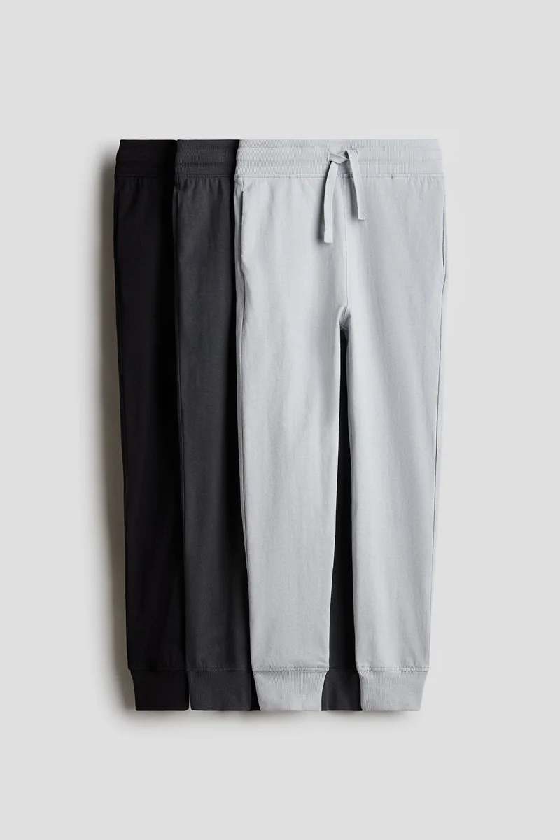 H&M 3-pack cotton jersey joggers