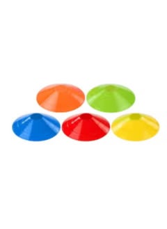 Generic Disc cones set for fitness and agility training consisting of 50 pieces Multisport training cones with plastic holder Football cones Small training discs Multicolor small training cones  - Image 4