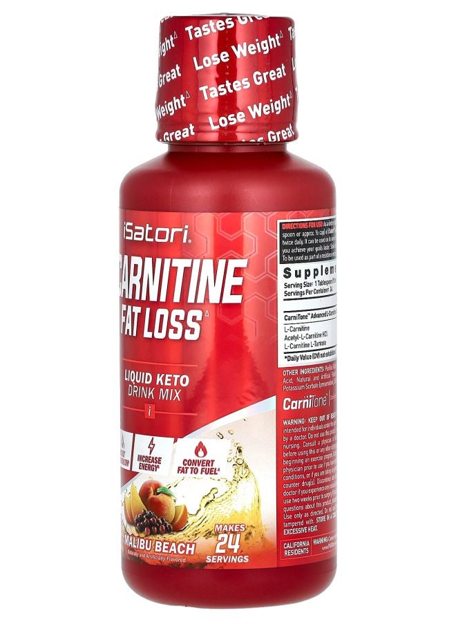 iSatori L-Carnitine Malibu Beach 12 fl oz (360 ml) - Image 2