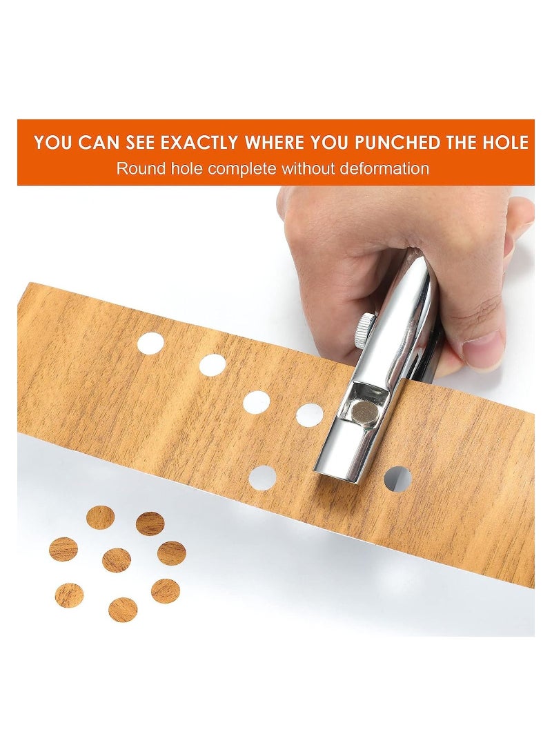 SYOSI - Hole Punch 3/8 inch-10mm Single Hole Punch Heavy Duty Hole Puncher Single, Paper Punch Portable Hand Held Long Hole Punch for Paper Cards Plastic Cardboard - Image 1