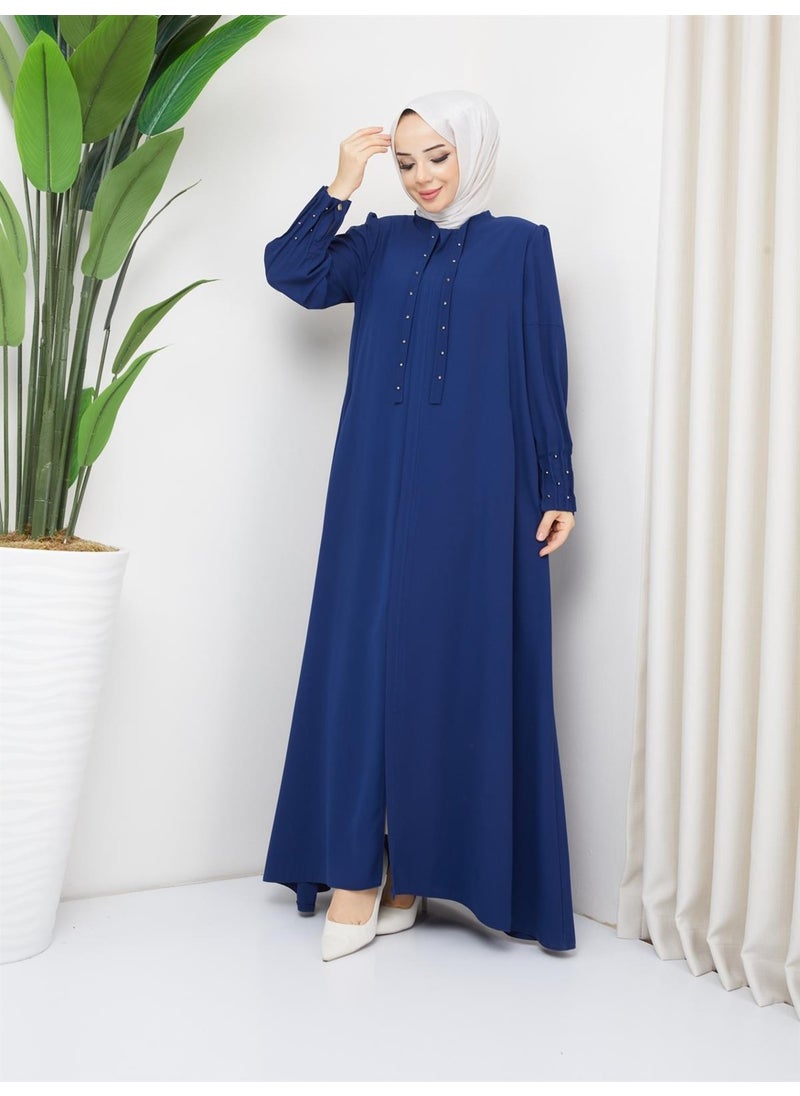 Women's Summer Abaya A Cut Wide Comfortable Thin Crepe Fabric 4695-1 - pzsku/Z99235C6D179CAE1B7D43Z/45/_/1738059564/7772a99e-796f-44fe-a55d-587240aa7cac