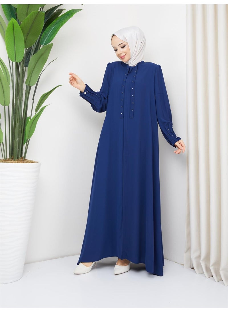 Women's Summer Abaya A Cut Wide Comfortable Thin Crepe Fabric 4695-1 - pzsku/Z99235C6D179CAE1B7D43Z/45/_/1738059565/35ab0943-ecaa-480d-a2aa-d7d5316eeac4