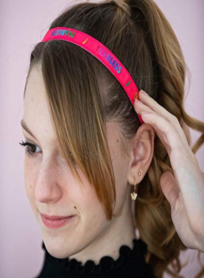 FROG SAC 2 Charity Non Slip Headbands For Girls Adjustable Affirmation Headband For A Cause Thin No Slip Girl Head Bands For Kids Elastic Sports Head Band Cute Stretch Hair Accessories - Image 3