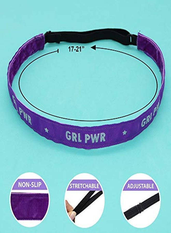 FROG SAC 2 Charity Non Slip Headbands For Girls Adjustable Affirmation Headband For A Cause Thin No Slip Girl Head Bands For Kids Elastic Sports Head Band Cute Stretch Hair Accessories - Image 4