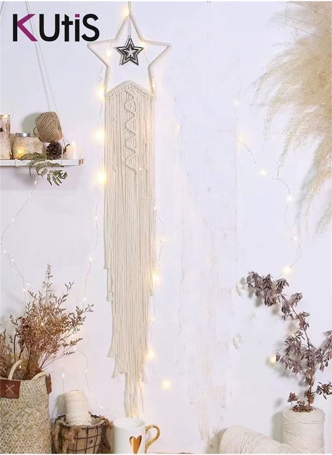Kutis Home Handmade Braided Wall Décor with Led Light 100 cm  - Image 4