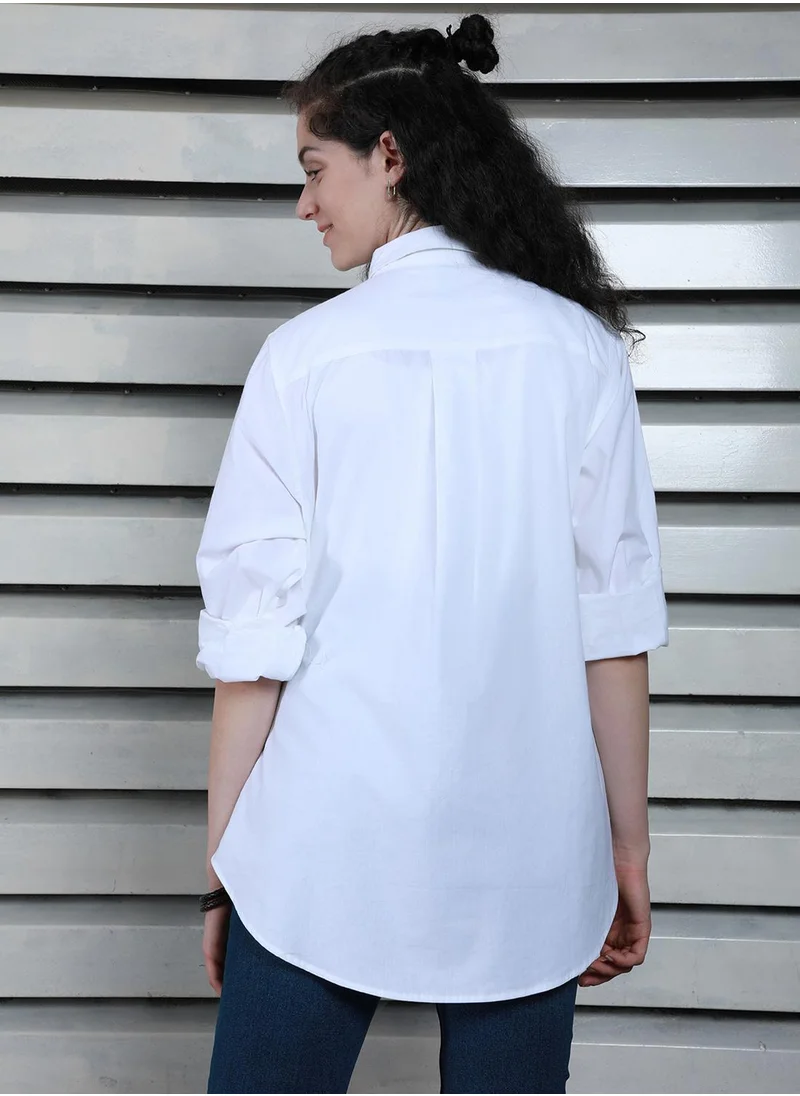 هاي ستار Women White Shirts