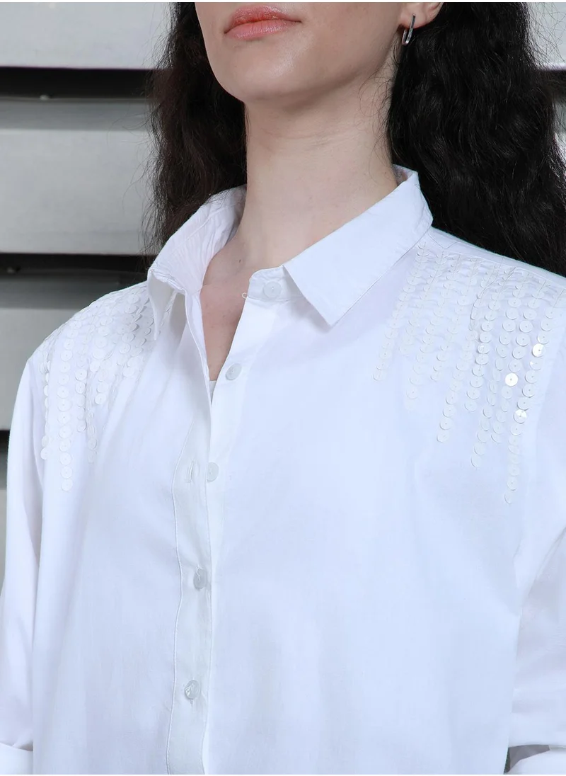 هاي ستار Women White Shirts