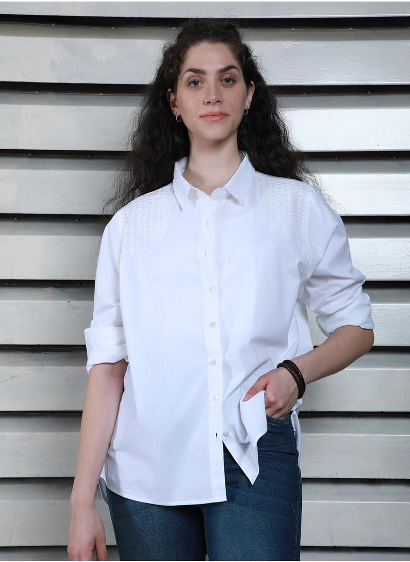 HIGH STAR - Women White Shirts - Image 1