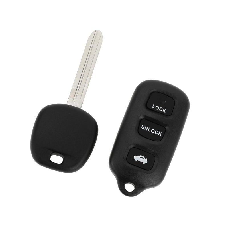 مفتاح دخول عن بُعد بدون مفتاح INFINAUTO 315MHz GQ43VT14T لسيارة تويوتا سيينا سولارا 1998-2003 ولتويوتا كامري 1999-2006 مع شريحة 4C و4 أزرار بتصميم أنيق