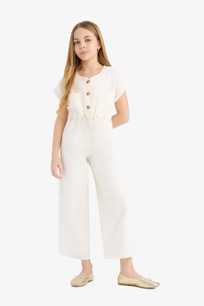 ديفاكتو Girl Gabardine Jumpsuit