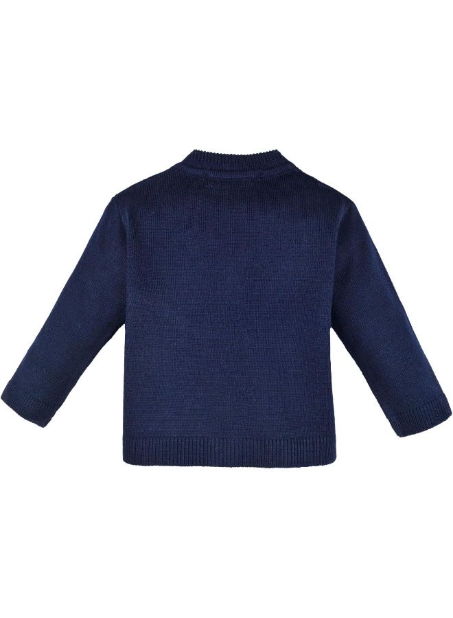 Lilax Lilax Baby Boy Cable-Knit Basic Knit Cardigan Sweater  - Image 2