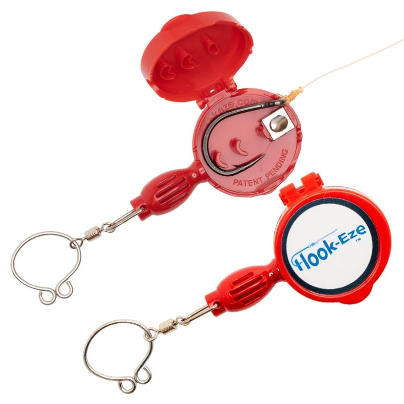 HOOK-EZE Fly Fishing Accessories - Knot Tying Tool for Tying Line to Hooks - Cool Gear and Equipment, Gadget to Tie Knots Quick and Easy - Stocking Stuffers & Fishing Gifts for Men - Red - Image 1
