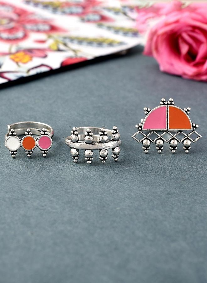 VOYLLA Bagh E Fiza Set of 3 Rings - Image 1