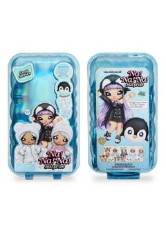 Na! Na! Na! Surprise Cozy Series Leona White 7.5" Fashion Doll Snow Leopardinspired With Black Hair 3Piece Outfit And Fuzzy Clipon Purse Poseable Great Toy Gift For Kids Ages 5 6 7 8+ Years  - Image 5