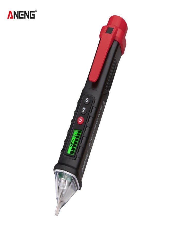 ANENG ANENG VC1010 Non-Contact AC Voltage Tester with Variable Sensitivity 12V-1000V Dual Range Electrical Tester Pen LCD Display Portable Voltage Detector with Beeps Flashes Flashlight - Image 1