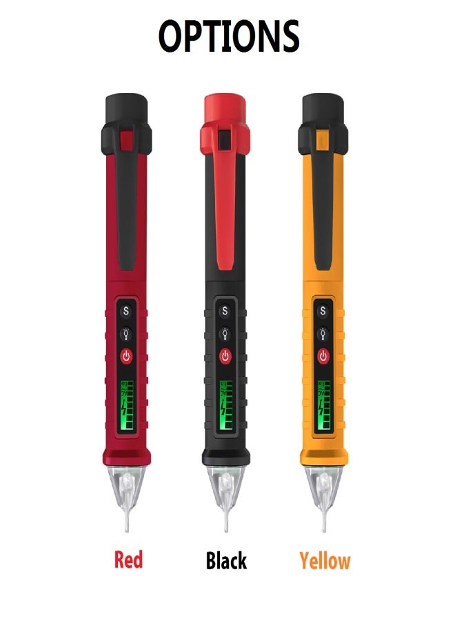 ANENG ANENG VC1010 Non-Contact AC Voltage Tester with Variable Sensitivity 12V-1000V Dual Range Electrical Tester Pen LCD Display Portable Voltage Detector with Beeps Flashes Flashlight - Image 4
