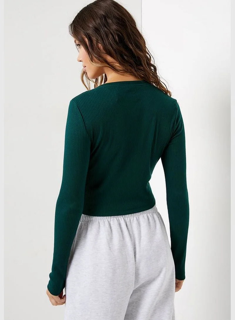 Ardene Long Sleeve Top with Snap Buttons