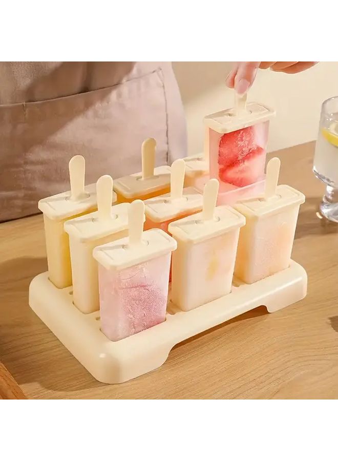 Blue 9 Layer Ice Cream Mold Easy Release Clean For Homemade Frozen Desserts - Image 3