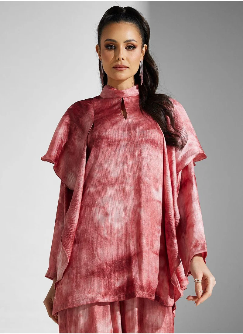 جولدن ابل Cut Out Printed Abaya