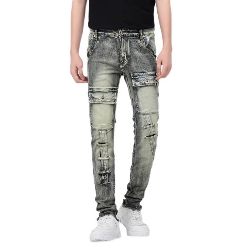 Unisex Classic Denim Jeans Loose Fit Daily Outdoor Wear - Image 3