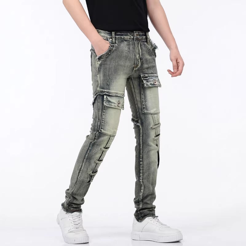 Unisex Classic Denim Jeans Loose Fit Daily Outdoor Wear - Image 2
