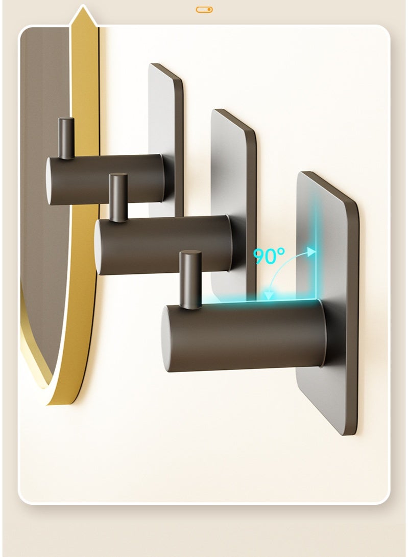 4-piece set of 304 stainless steel jacket and robe hook, gold, silver, white and black, various specifications - Image 4
