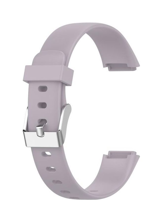 NIBEMINENT Silicone Smart Watch Replacement Strap For Fitbit Luxe-L Light Purple - Image 1