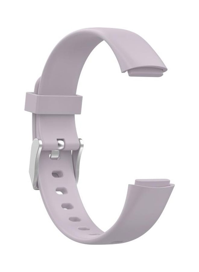 NIBEMINENT Silicone Smart Watch Replacement Strap For Fitbit Luxe-L Light Purple - Image 3
