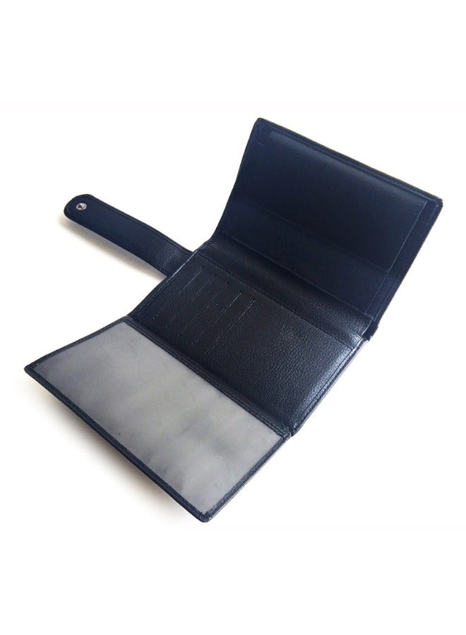 Halapack Unisex Leather Passport Wallet with RFID Protection for Credit Card, Money & Boarding - Image 2