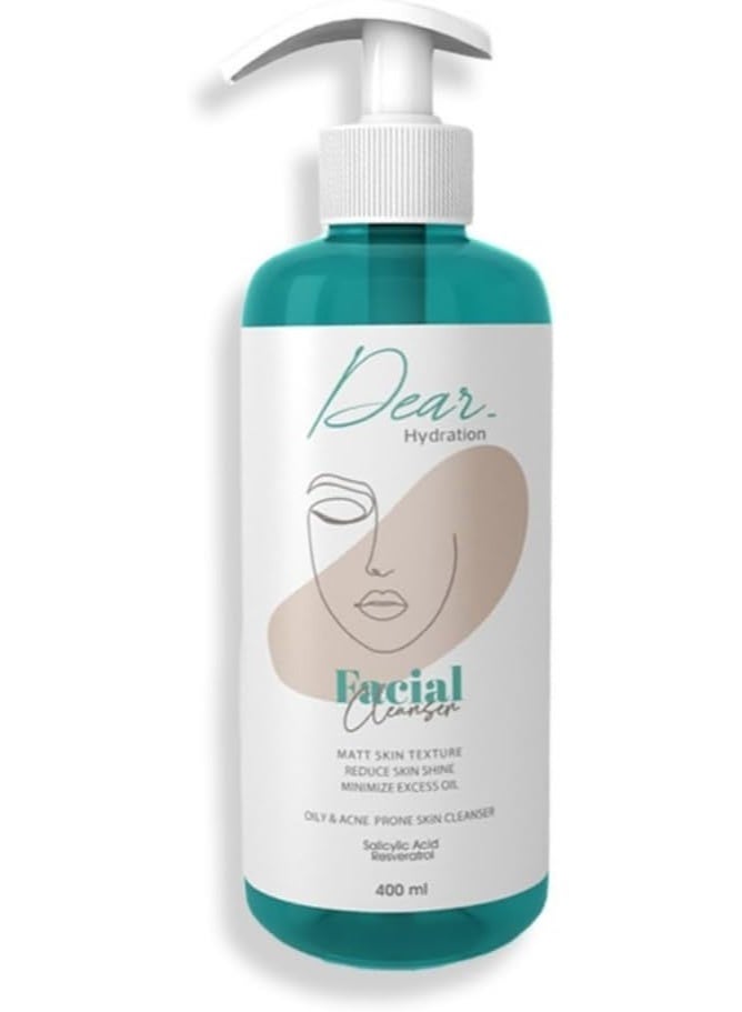 Dear Facial Cleanser For Oily & Acne Prone Skin 400ML