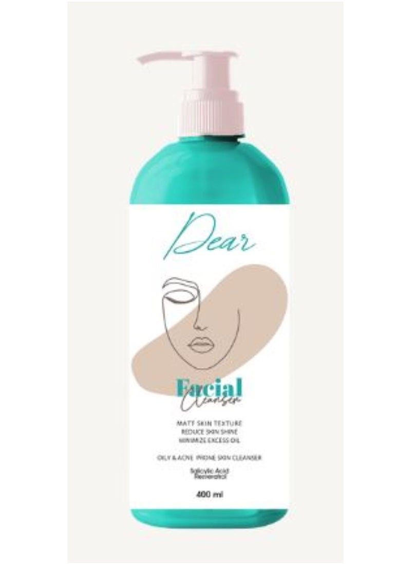 DEAR - Dear Facial Cleanser For Oily & Acne Prone Skin 400ML - Image 1