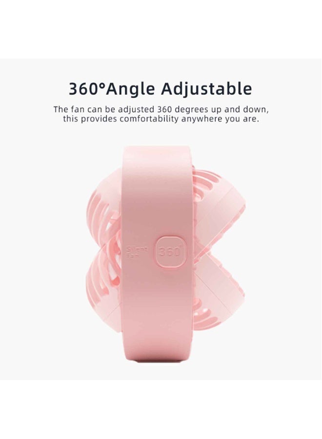 4 Inch Small USB Desk Fan, Summer Cooling Fan,3-Speed Portable & 360°Rotatable Mini Cooling Fan, USB-Powered Desktop Fan for Home Office Bedroom Dorm Indoor Outdoor,Summer Gift - Image 3
