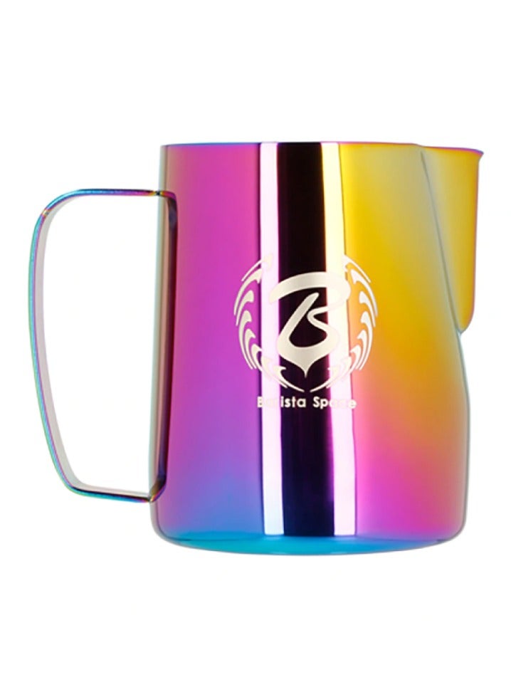 بريستا سبيس إبريق حليب من الفولاذ المقاوم للصدأ - سعة 600 مل ، إبريق حليب مثالي لفن اللاتيه ، سهولة الرغوة والصب ، اللون - قوس قزح. - Image 1