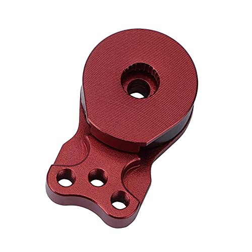 DJX Aluminum 25T Servo Saver 3 Holes Adjustable Hi-Torque Servo Horn for 1/8 1/10 Remote Control Car Boat (Red) - Image 4