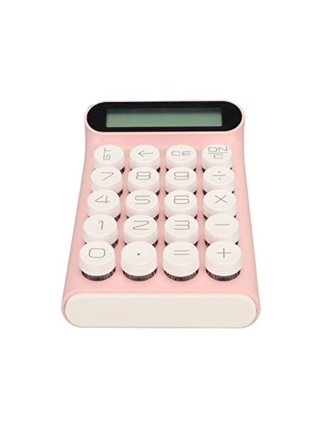 Generic Generic Calculator, Blue Switch 20 Keys Detachable Retro Mechanical Calculator 10 Digit LCD Display for Business (Pink) - Image 4