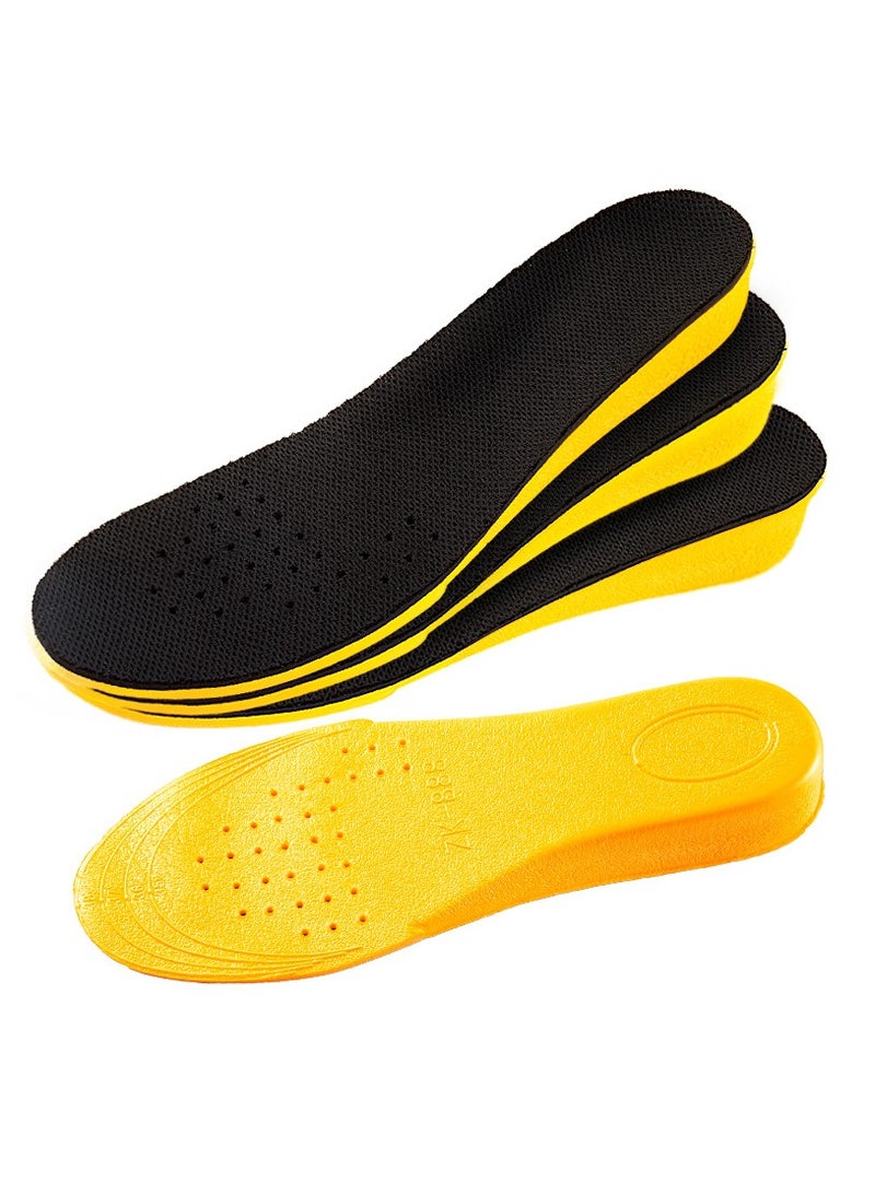 NIBEMINENT 1pair Height Increase Insoles For Women Men Invisible Boost 1.5-3.5cm/5.91-13.78'' Breathable Orthopedic Elevator EVA Insoles Shock Absorption Pads - Image 3