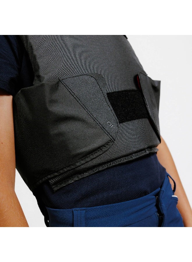 FOUGANZA FOUGANZA BY DECATHLON,Kids' Horse Riding Body Protector 100 - Black  - Image 2