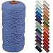 NOANTA Ocean Macrame Cord 3mm x 109yards Colored Macrame Rope Cotton Rope Macrame Yarn Colorful Cotton Craft Cord for Wall Hanging Plant Hangers Crafts Knitting - Image 2