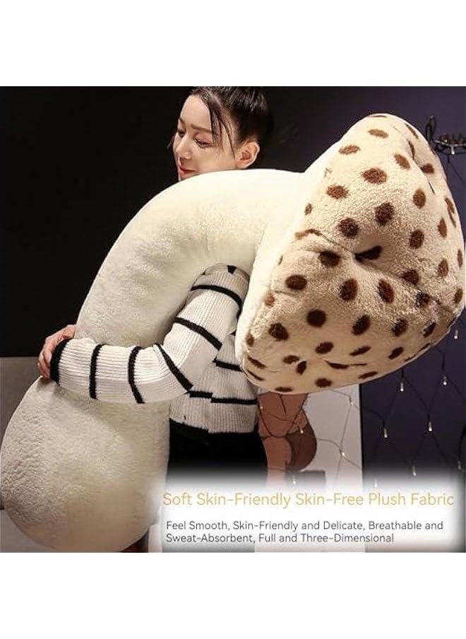 Mushroom Body Pillow, Mushroom Shaped Stuffed Long Pillow - Mushroom Plush Body Pillow - Birthday Gifts Choice Car Sofa Home Decoration (Black,Medium)  - Image 4