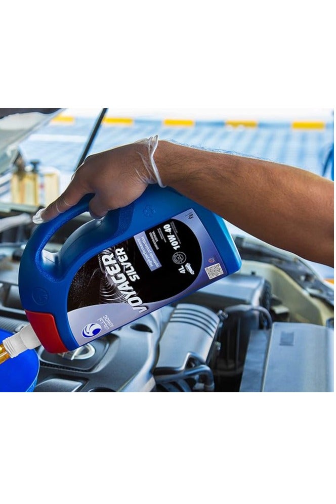 ADNOC 57815 VOYAGER SILVER 10W/40 SN ENGINE OIL 4LTR - Image 3